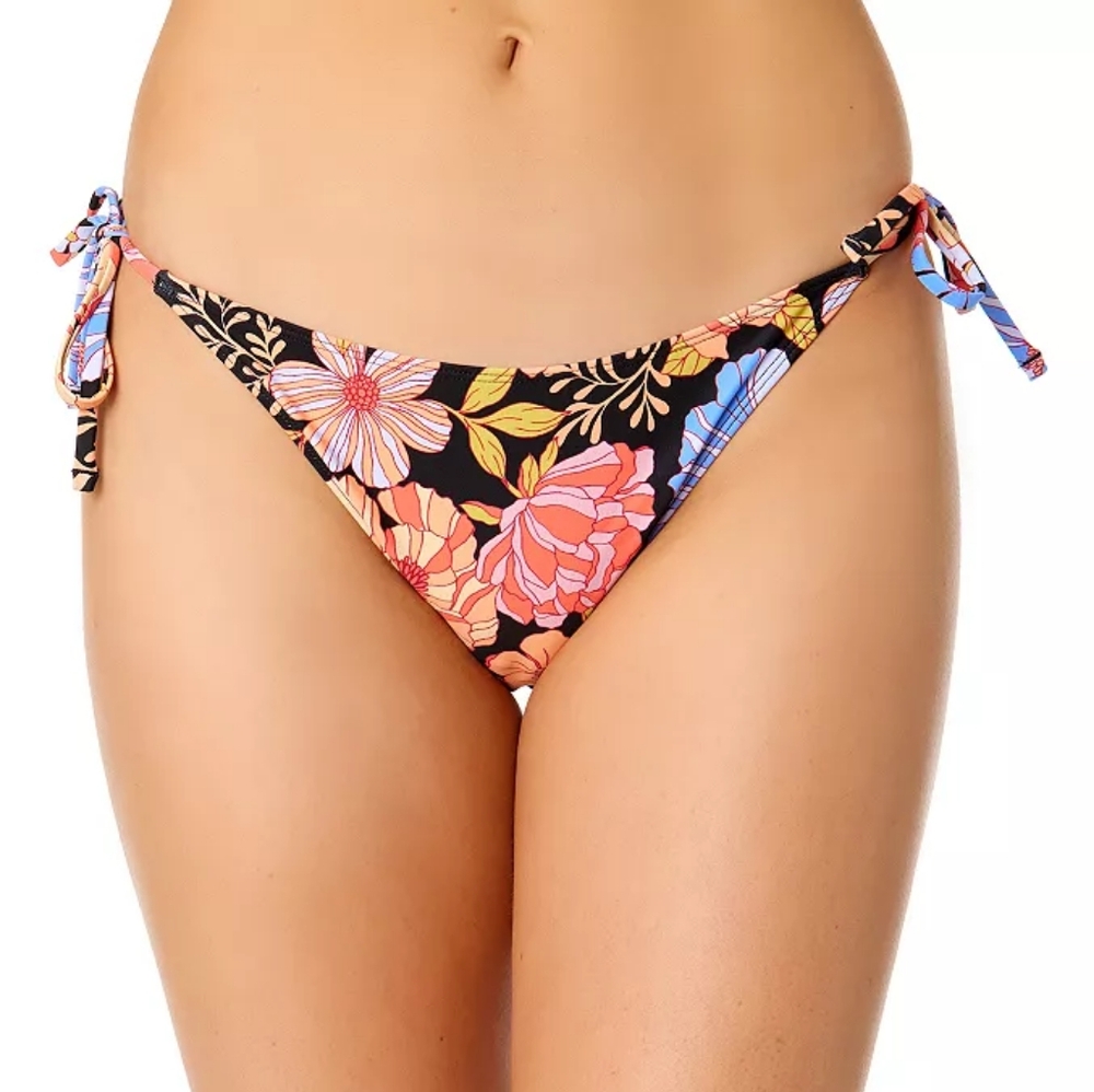 New Hurley Small  Floral Tie-Side Bikini Bottom